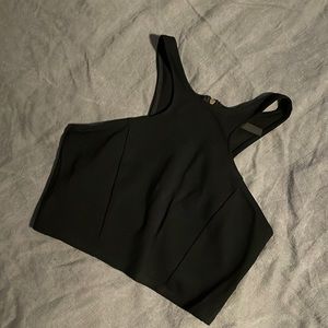 Mezzanine, size small, black crop top